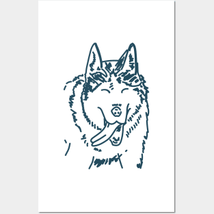 Happy Husky Posters and Art